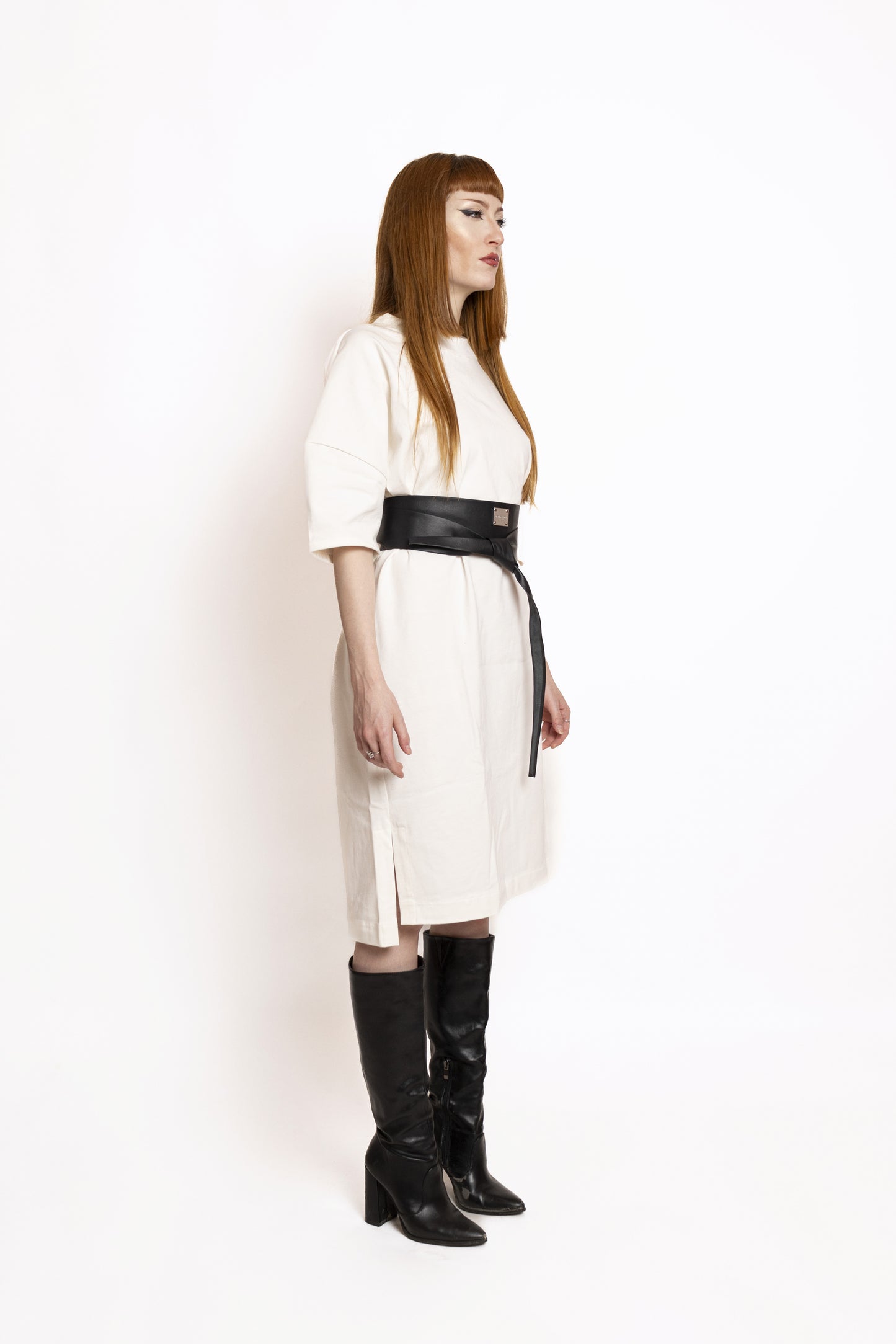 Oversize Tee Dress White