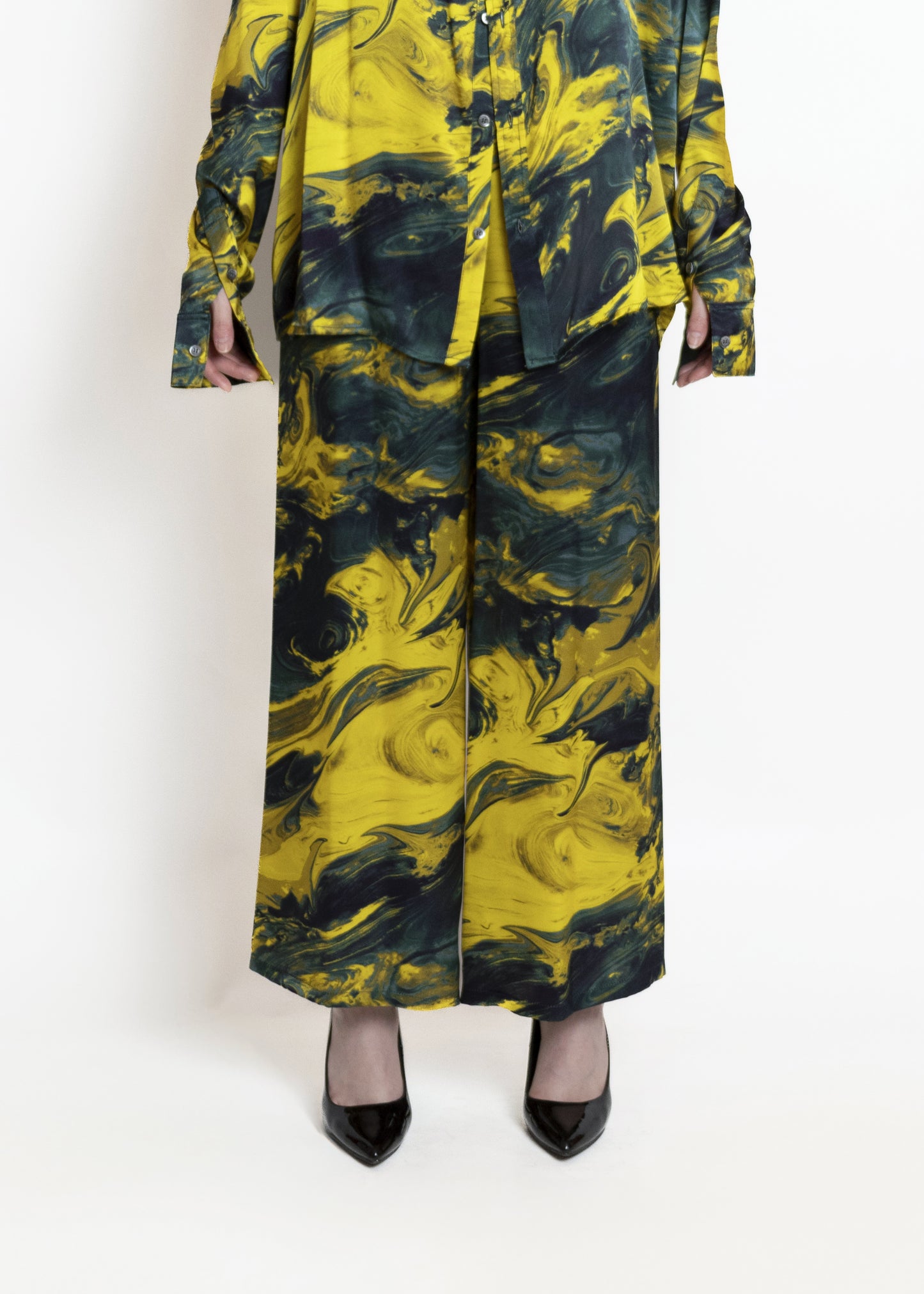 Geisha Pants Gold Marmo
