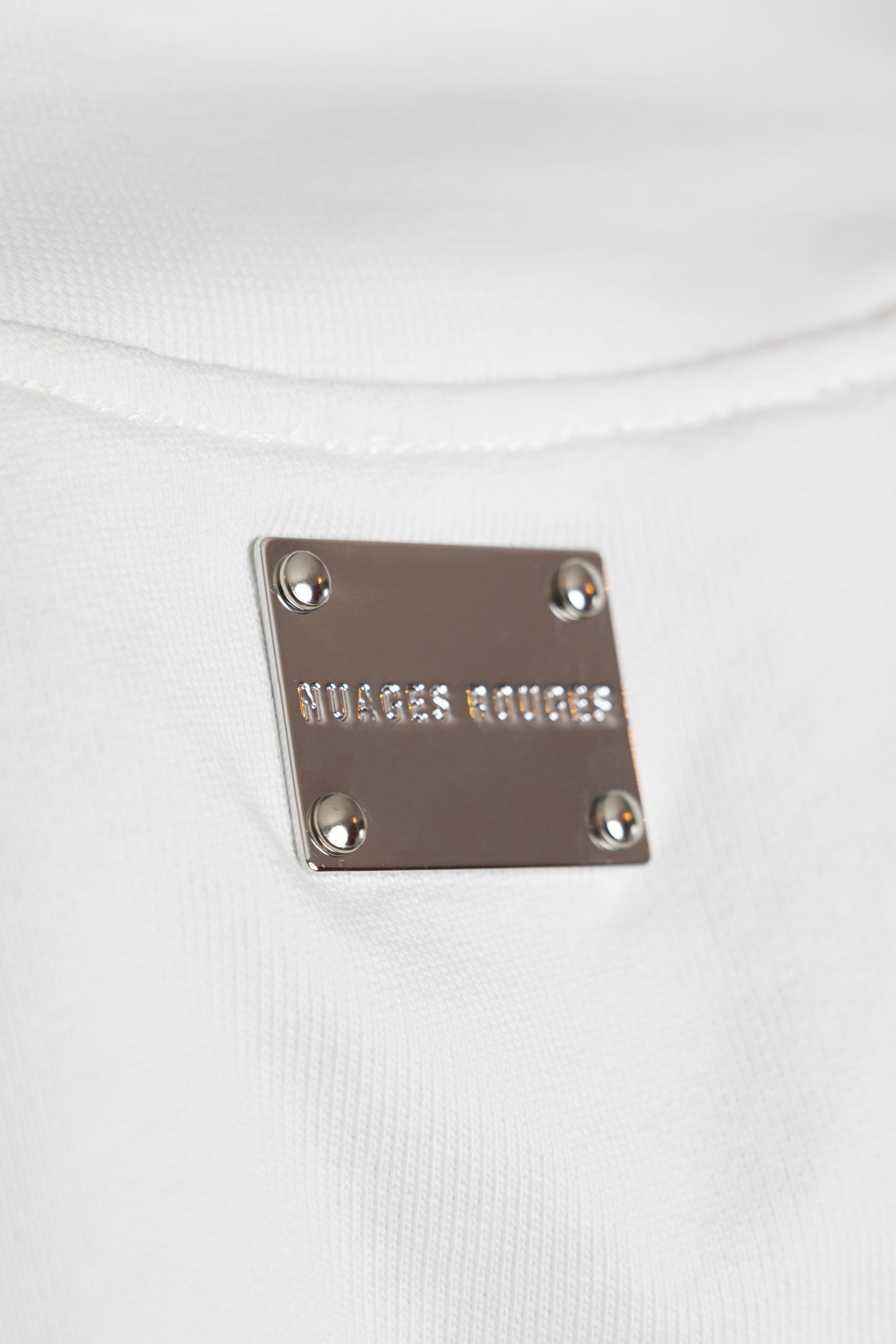 V Neck Sweatshirt White