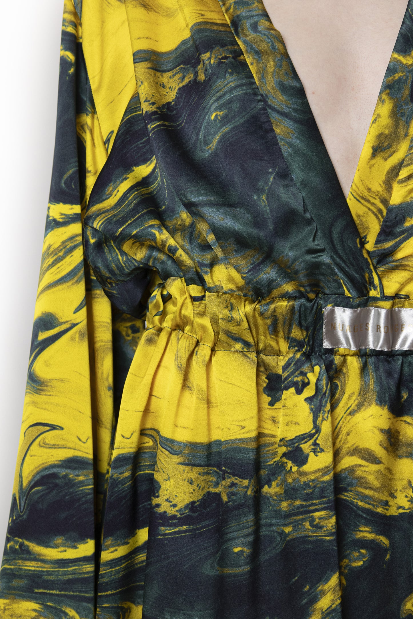 Kimono Dress Gold Marmo