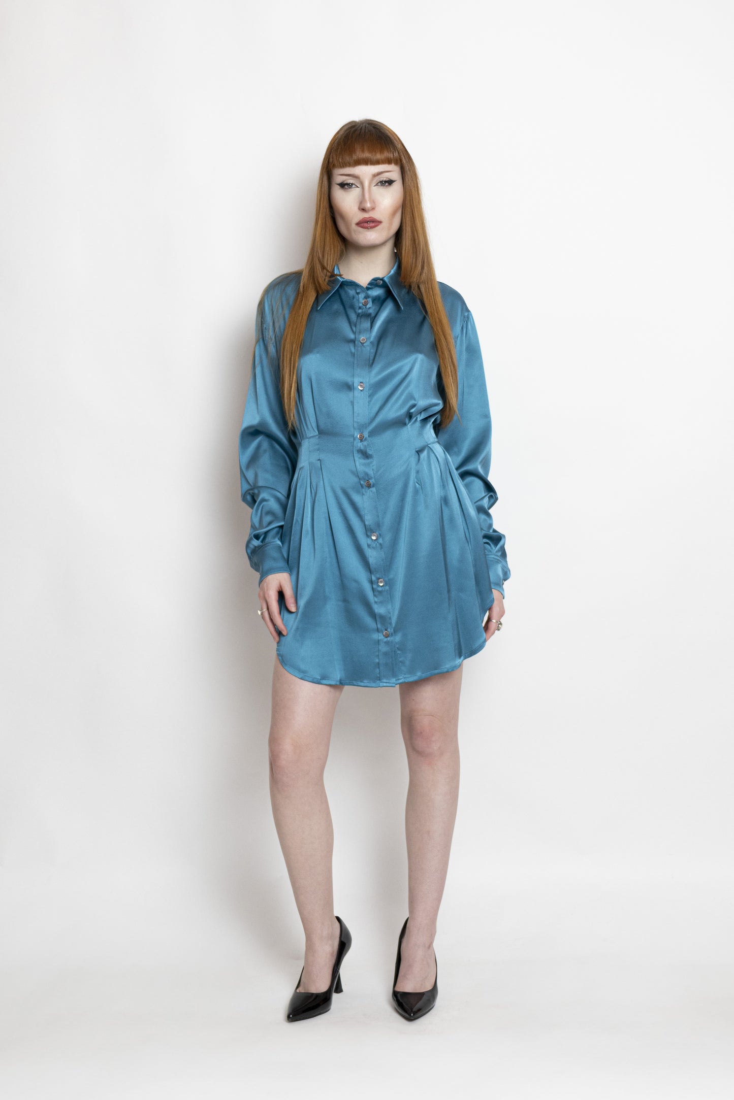 Shirt Dress Petrolium
