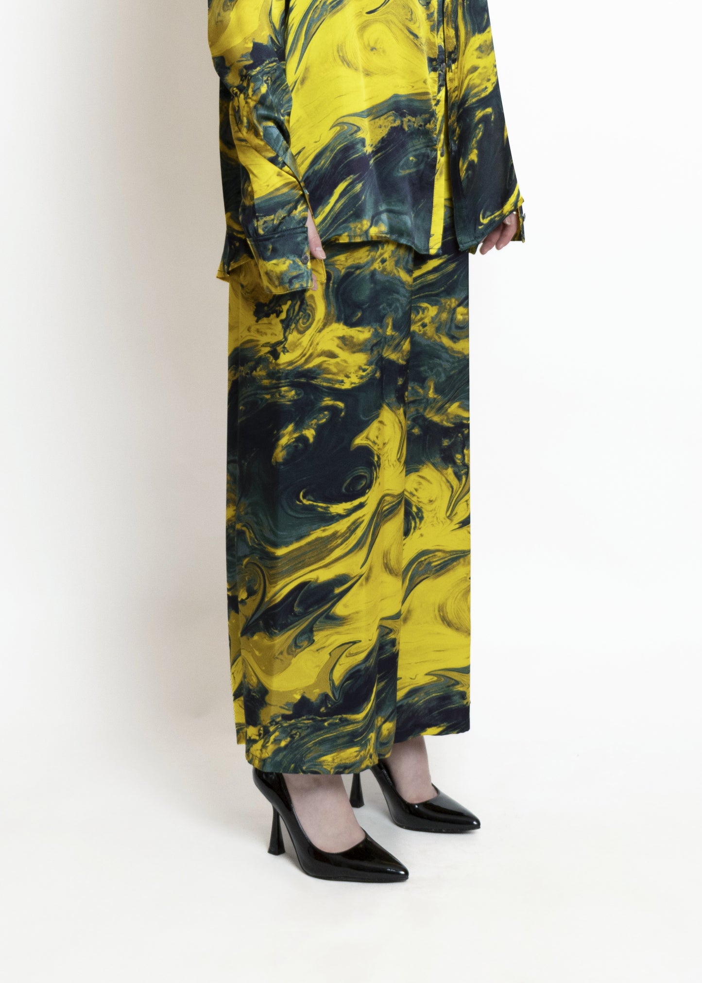 Geisha Pants Gold Marmo