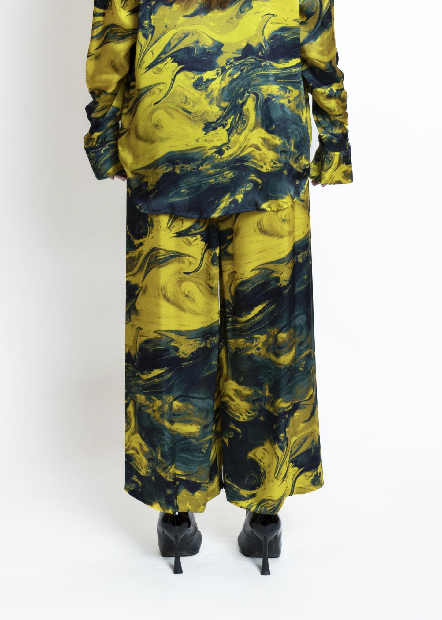 Geisha Pants Gold Marmo