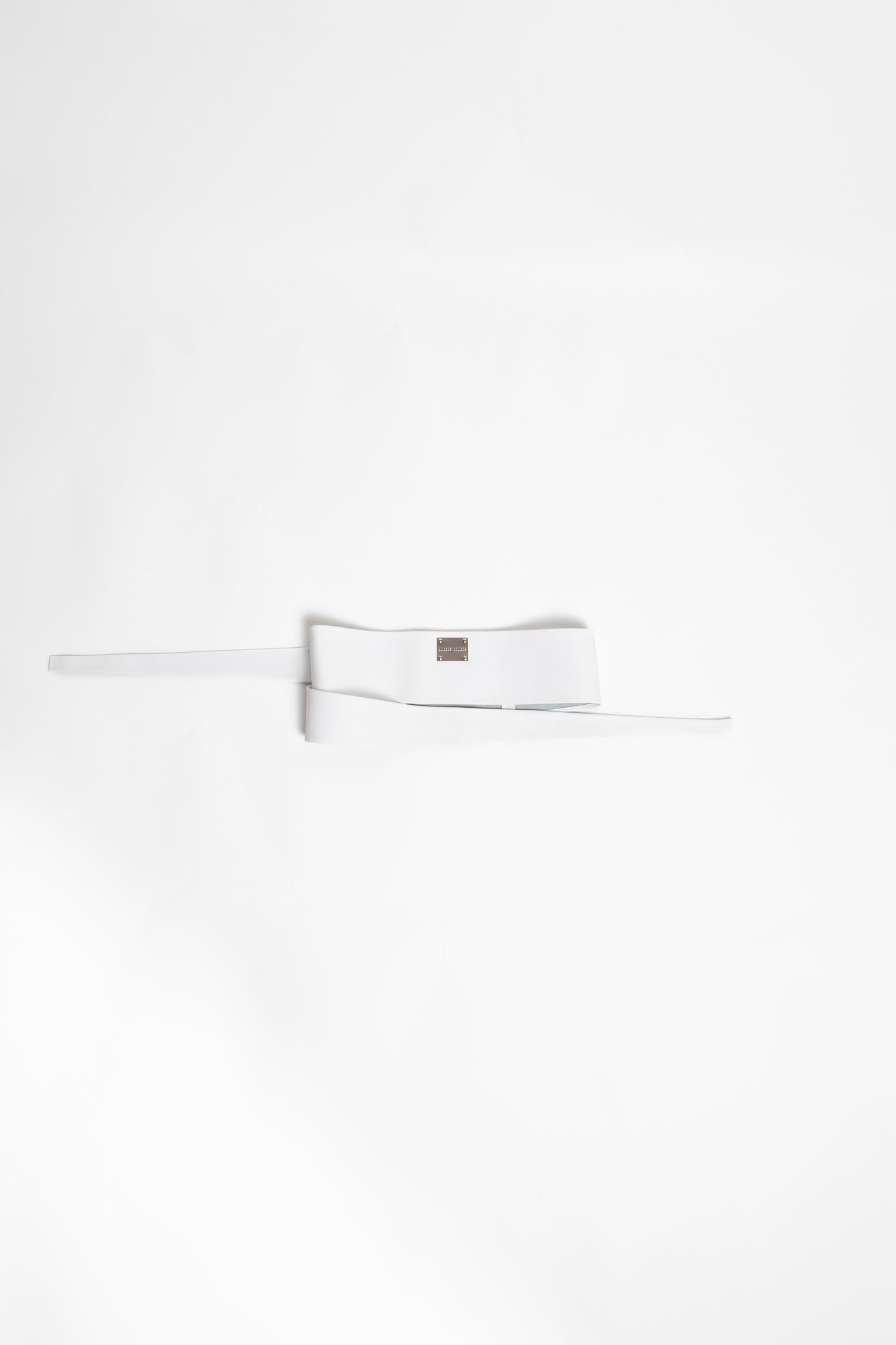 Lucy Leather Belt White